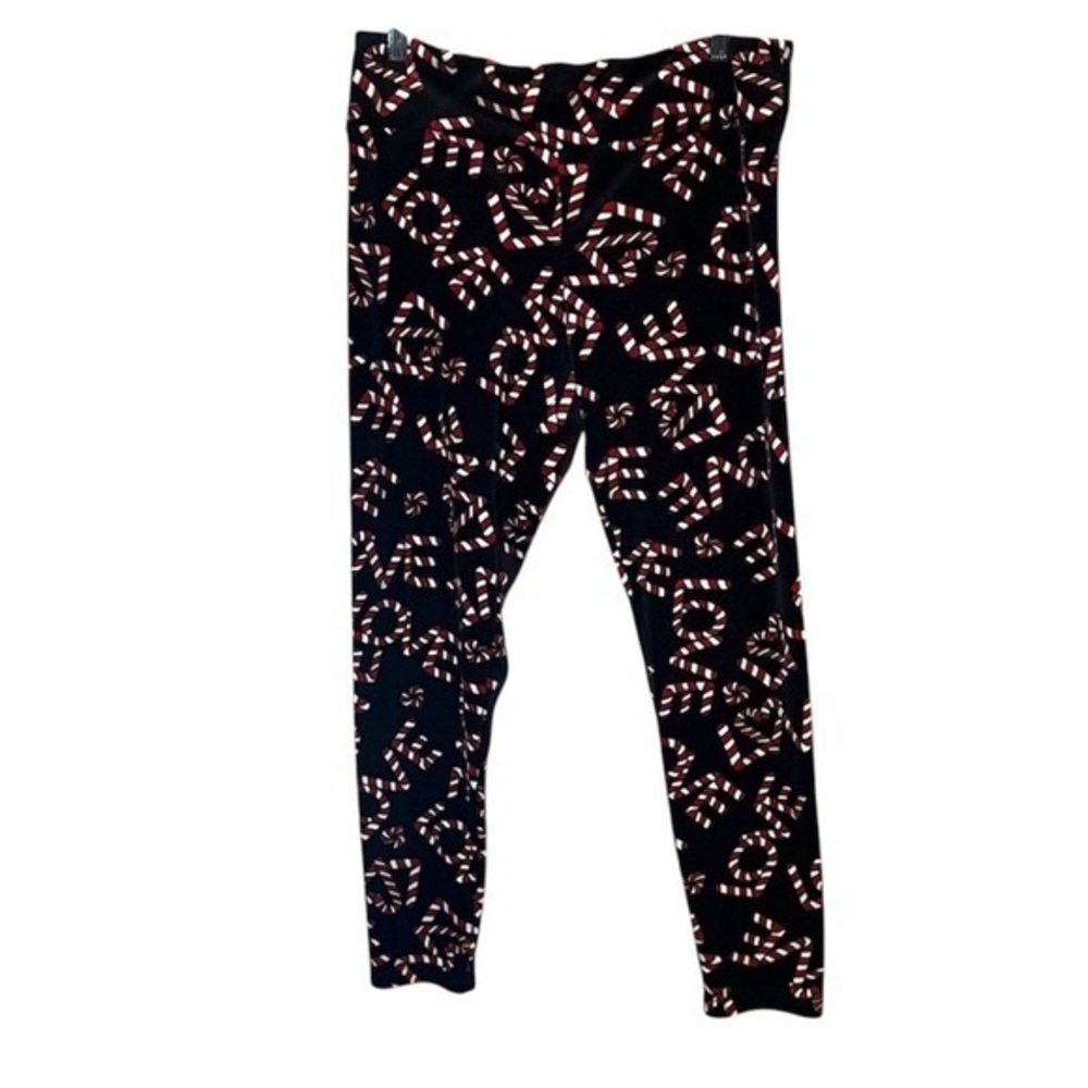 No Boundaries Juniors Women’s Love Candy Cane Christmas Pajama Pants Velour XXL